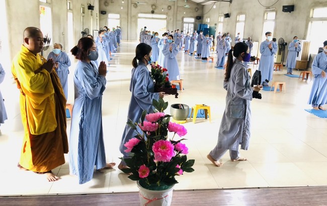 The Buddha bath Rite on occasion of His Birthday 2021 at Dong Cao Pagoda